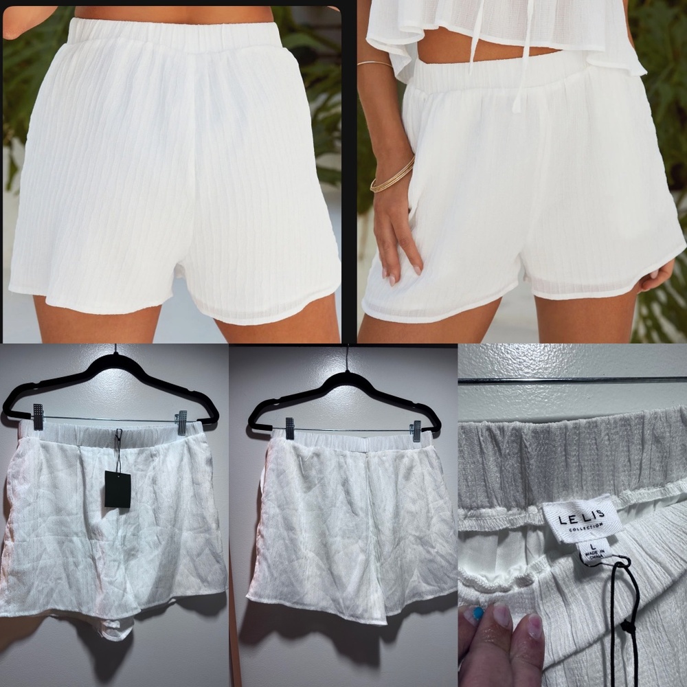 Vici Pocketed White shorts